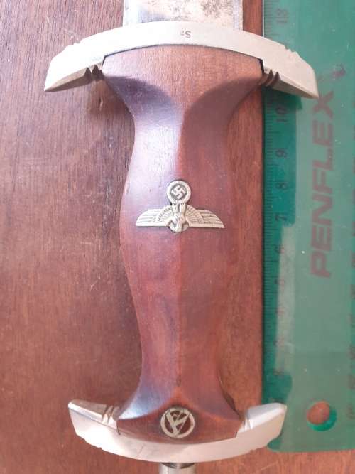 Original German WW II storm troopers officers dagger and scabbard.